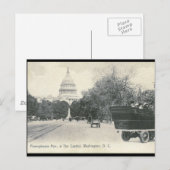 Pennsylvania Ave., Washington DC 1906  Briefkaart (Voorkant / Achterkant)
