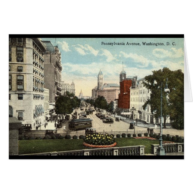 Pennsylvania Ave Washington DC Repro  1912 (Voorkant Horizontaal)