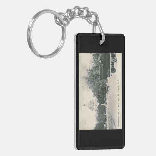 Pennsylvania Ave., Washington DC  Style Sleutelhanger (Voorkant Links)