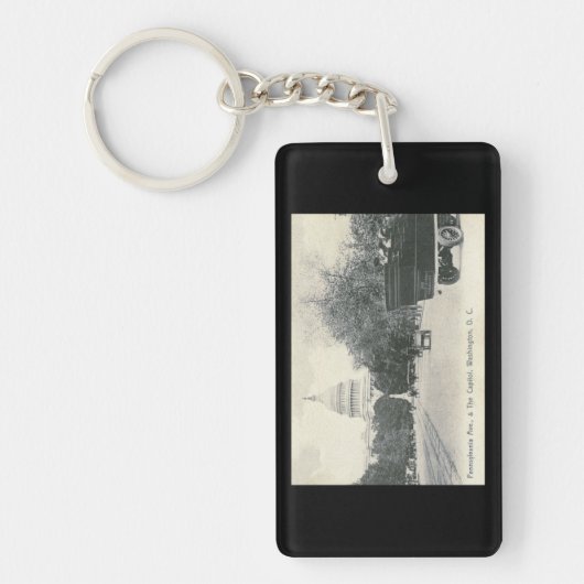Pennsylvania Ave., Washington DC  Style Sleutelhanger (Voorkant)