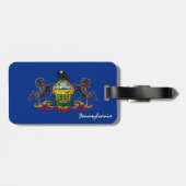 Pennsylvania Bagagelabels, patriottische vlag Bagagelabel (Achterkant horizontaal)