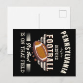 Pennsylvania Bedford American Football Briefkaart (Voorkant / Achterkant)