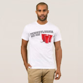 Pennsylvania Beer Pong T-Shirt (Voorkant volledig)