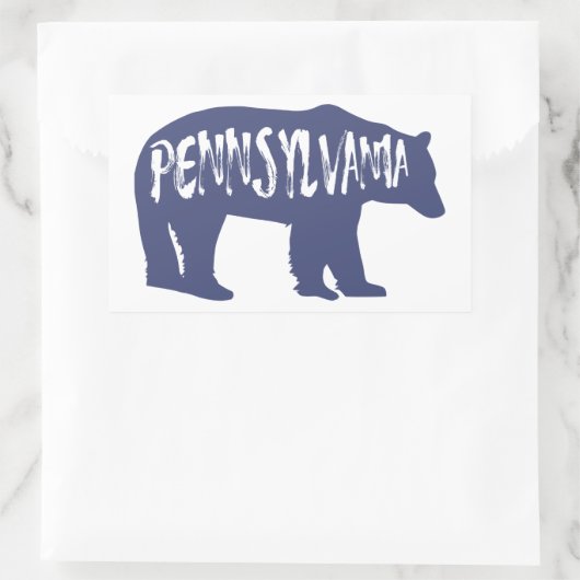 Pennsylvania Beer Rechthoekige Sticker (Tas)