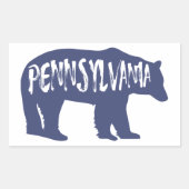 Pennsylvania Beer Rechthoekige Sticker (Voorkant)