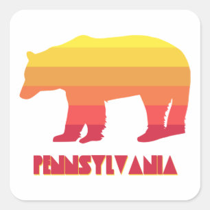 Pennsylvania Beer Vierkante Sticker