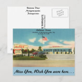 Pennsylvania, Bellevue Diner, Montgomeryville Briefkaart (Voorkant / Achterkant)