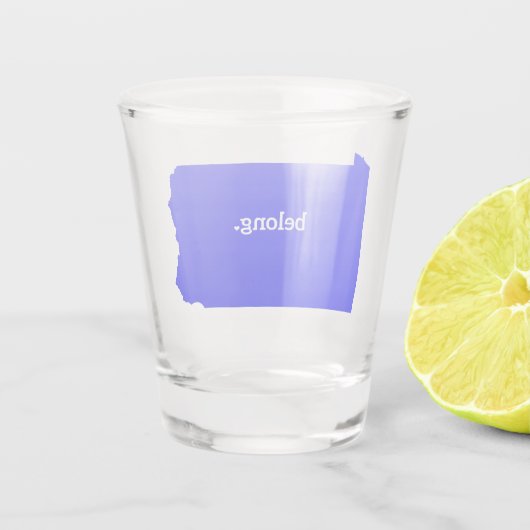 Pennsylvania Belong State Map Shot Glas (Achterkant)