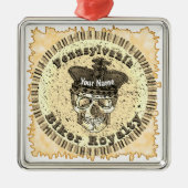 Pennsylvania Biker  Metalen Ornament (Voorkant)