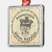 Pennsylvania Biker  Metalen Ornament (Links)