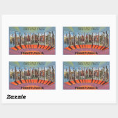 Pennsylvania, blad van 4 Bethlehem Stickers (Vel)