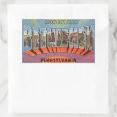 Pennsylvania, blad van 4 Bethlehem Stickers (Tas)