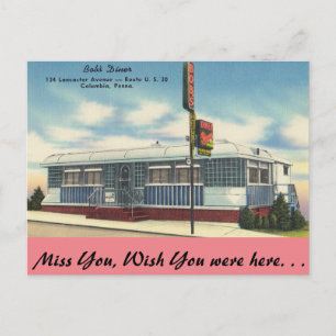 Pennsylvania, Bob's Diner, Columbia Briefkaart