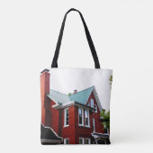 Pennsylvania Boerderij en schuur met Hex Sign Tote Bag (Achterkant)