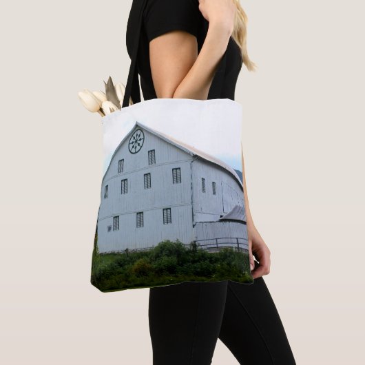 Pennsylvania Boerderij en schuur met Hex Sign Tote Bag (Dichtbij)