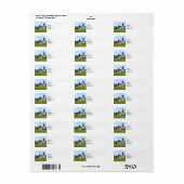 Pennsylvania Boerderij met Silos Etiket (Full Sheet)