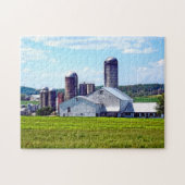 Pennsylvania Boerderij met Silos Legpuzzel (Horizontaal)