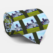 Pennsylvania Boerderij met Silos Stropdas (Opgerold)