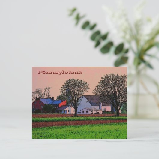 Pennsylvania Briefkaart (Staand voorkant)