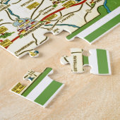 Pennsylvania Briefkaart Kaart Jigsaw Puzzel (Zijkant)