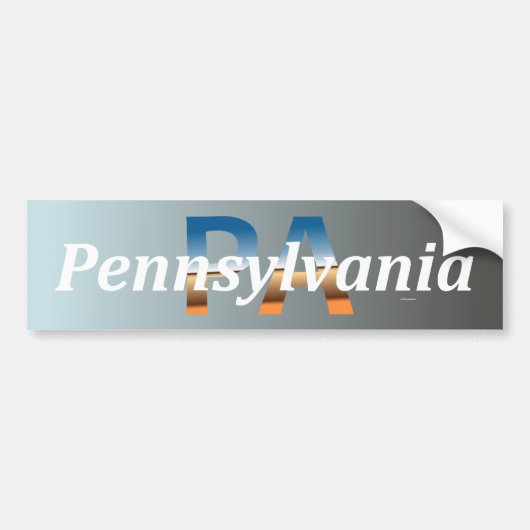 Pennsylvania Bumpersticker (Voorkant)