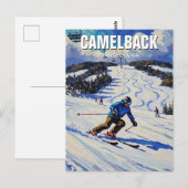 Pennsylvania Camelback Tannersville Skiën Briefkaart (Voorkant / Achterkant)