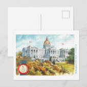  Pennsylvania Capitol met Seal Briefkaart (Voorkant / Achterkant)