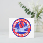 Pennsylvania Central Airlines Briefkaart (Staand voorkant)
