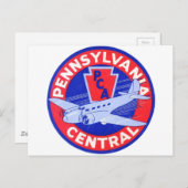 Pennsylvania Central Airlines Briefkaart (Voorkant / Achterkant)