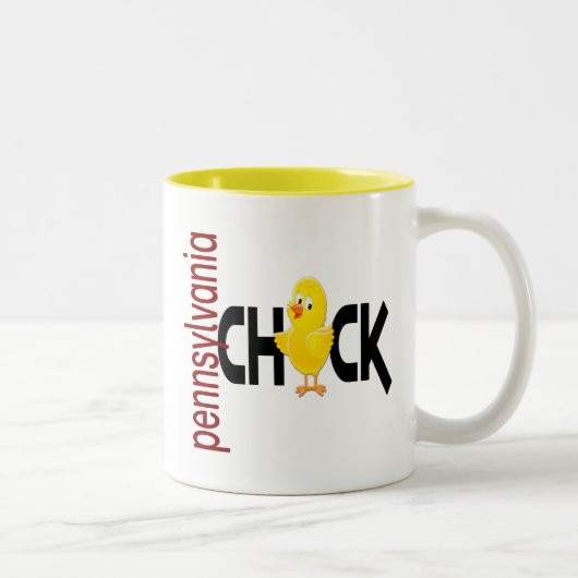 Pennsylvania Chick 1 Tweekleurige Koffiemok (Rechts)