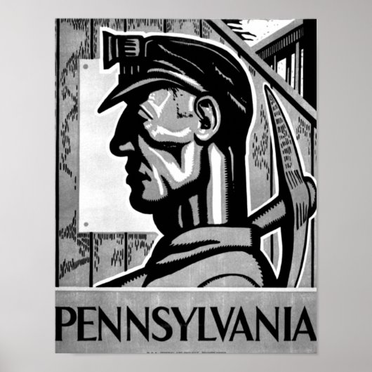 Pennsylvania Coal Poster WPA 1938 (Voorkant)