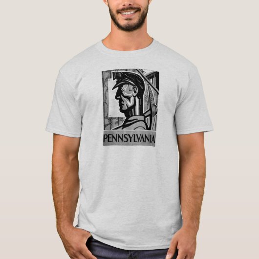 Pennsylvania Coal Poster WPA 1938 T-shirt (Voorkant)