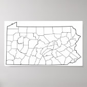 Pennsylvania County's Blank overzicht (Voorkant)