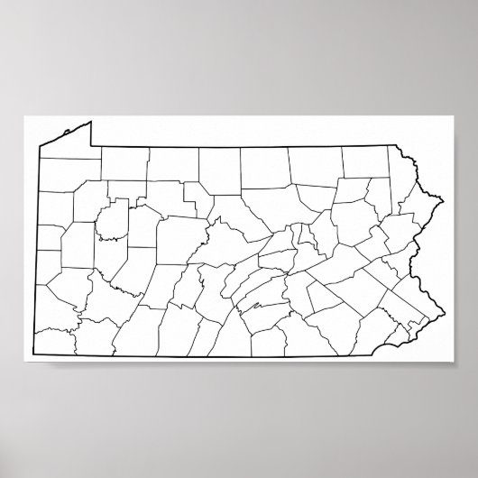 Pennsylvania County's Blank overzicht (Voorkant)