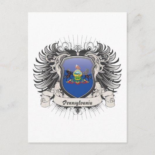 Pennsylvania Crest Briefkaart (Voorkant)