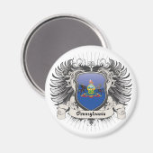 Pennsylvania Crest Magneet (Voorkant / Achterkant)