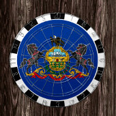 Pennsylvania Dartboard & Pennsylvania Flag/board Dartbord