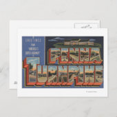 Pennsylvania - De Pennsylvania Turnpike Briefkaart (Voorkant / Achterkant)