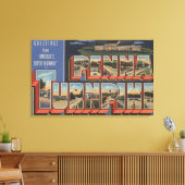 Pennsylvania - De Pennsylvania Turnpike Canvas Afdruk (Insitu (Woonkamer))