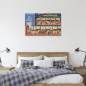 Pennsylvania - De Pennsylvania Turnpike Canvas Afdruk (Insitu (Slaapkamer))