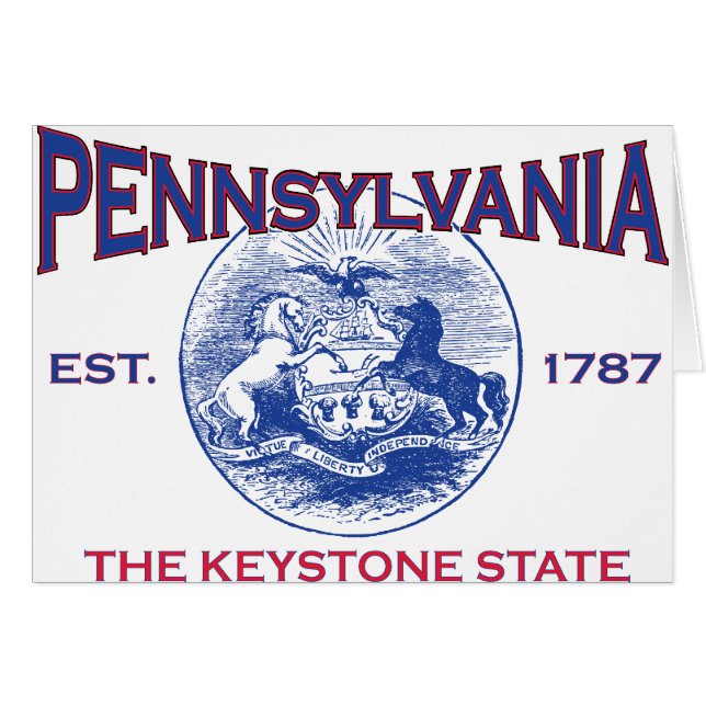 PENNSYLVANIA De Sleutelstaat (Voorkant Horizontaal)