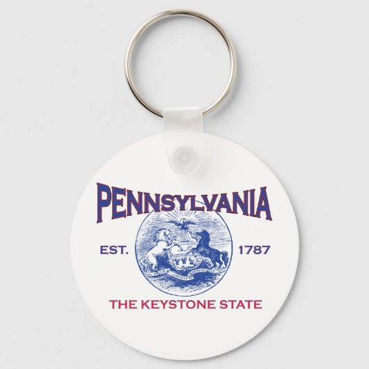 PENNSYLVANIA De Sleutelstaat Sleutelhanger (Voorkant)