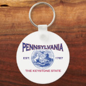 PENNSYLVANIA De Sleutelstaat Sleutelhanger (Voorkant)