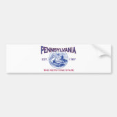 PENNSYLVANIA de sleutelsteenstaat Bumpersticker (Voorkant)