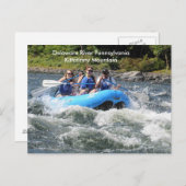 Pennsylvania Delaware River Kittatinny Mountain Briefkaart (Voorkant / Achterkant)