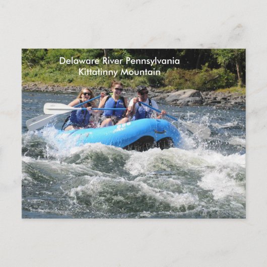 Pennsylvania Delaware River Kittatinny Mountain Briefkaart (Voorkant)