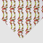 Pennsylvania Duitse volkskamvogels Tissuepapier (Detail)