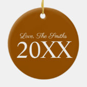 Pennsylvania Dutch Amish Food Apple Dumplings Keramisch Ornament (Achterkant)