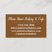 Pennsylvania Dutch Amish Food Apple Dumplings Visitekaartje (Achterkant)