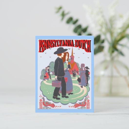 Pennsylvania Dutch Briefkaart (Staand voorkant)